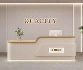 Elegant Curved Reception Desk – Modern Luxury Design